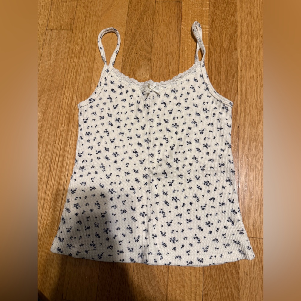 brandy melville floral tank